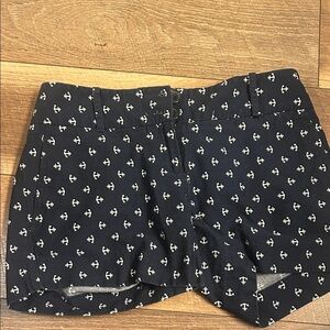 The Limited Navy Textured Shorts